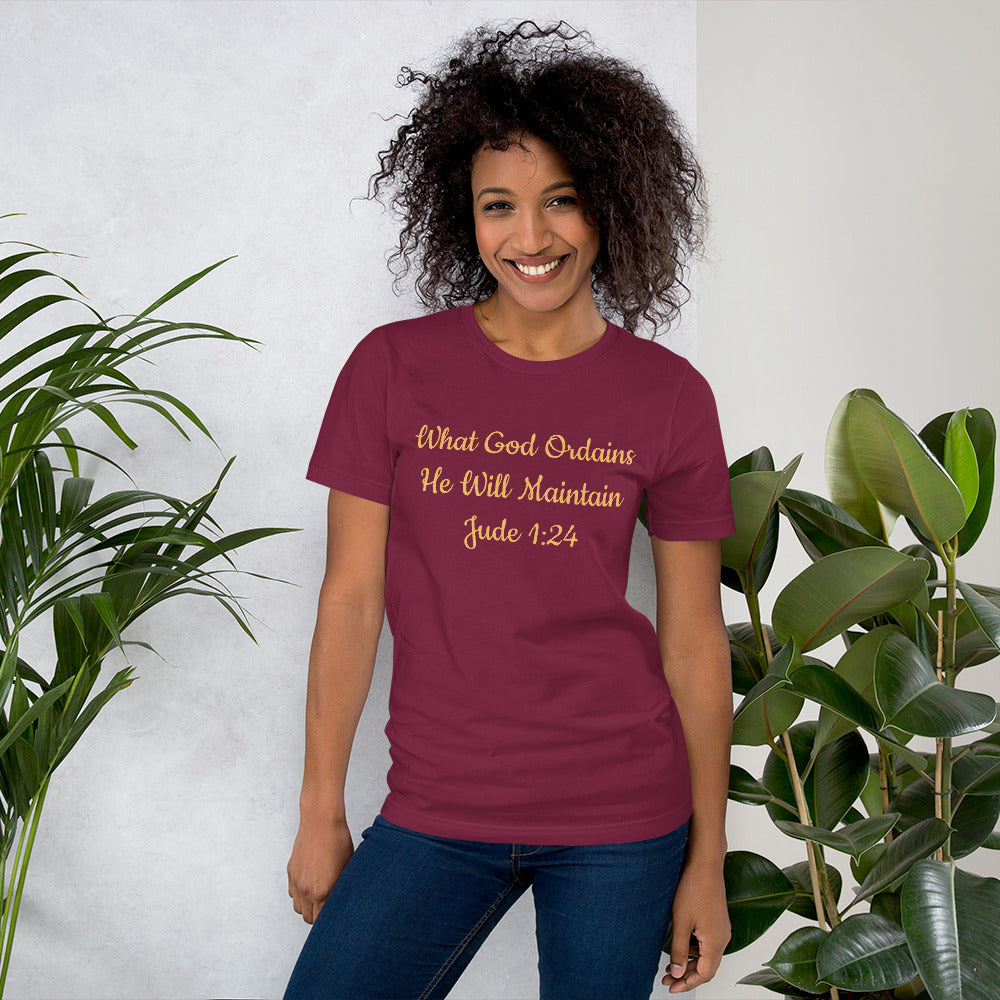 What God Ordains Unisex t-shirt