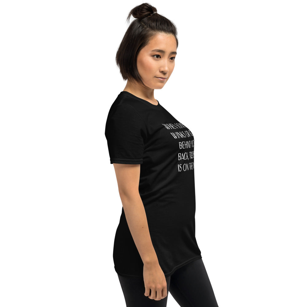 When Someone Winks Short-Sleeve Unisex T-Shirt