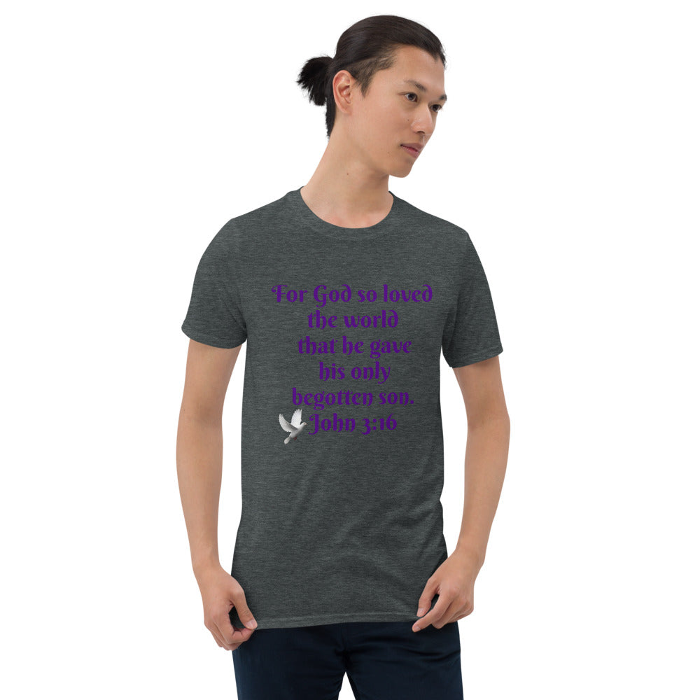For God So Loved The World Unisex Basic Soft T-Shirt