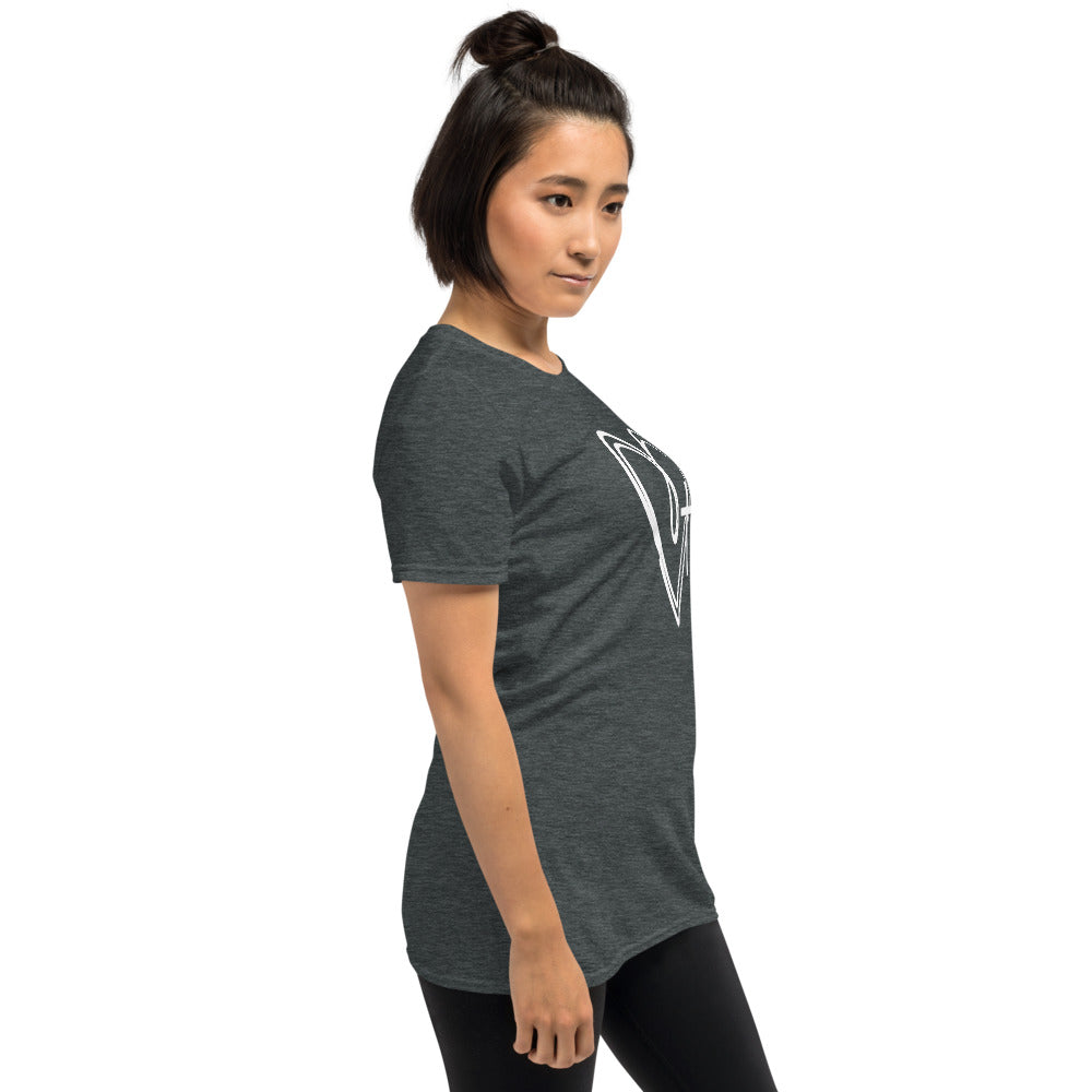 Two Hearts and a Cross Short-Sleeve Unisex T-Shirt