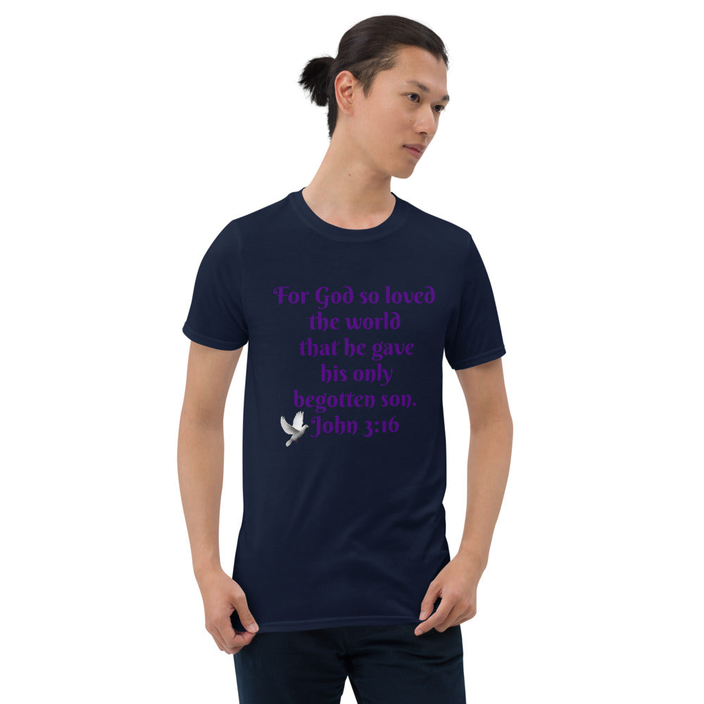 For God So Loved The World Unisex Basic Soft T-Shirt