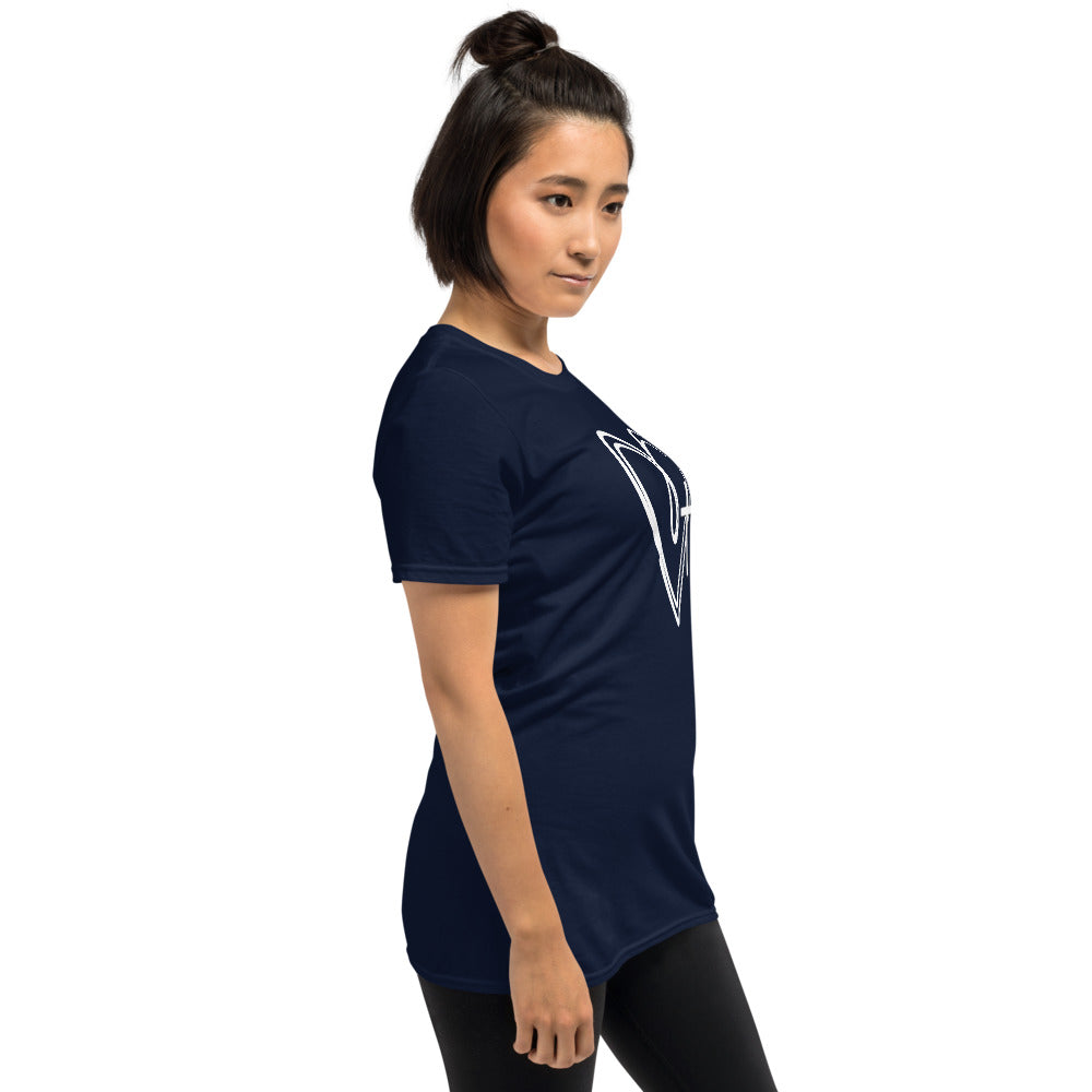 Two Hearts and a Cross Short-Sleeve Unisex T-Shirt