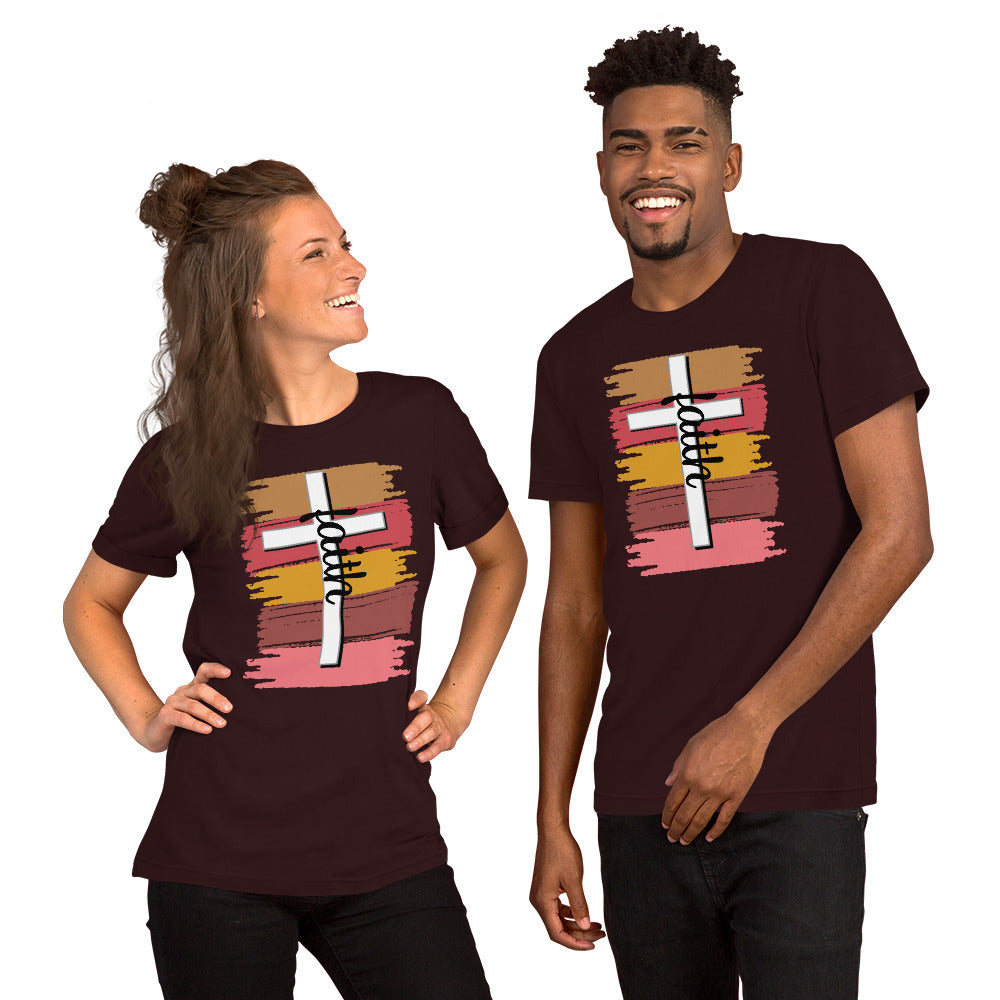 Faith, cross brushes Unisex Staple T-Shirt
