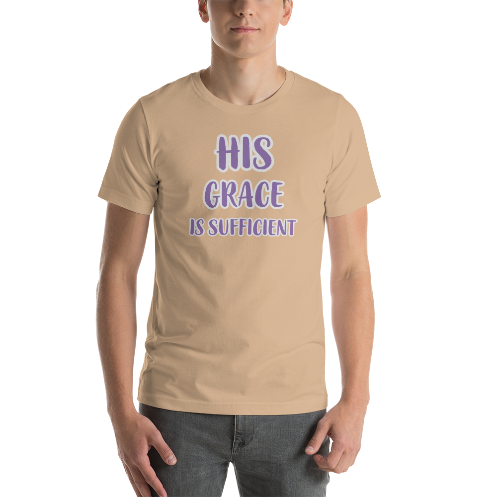 His Grace is Sufficient Unisex Soft-Style T-Shirt