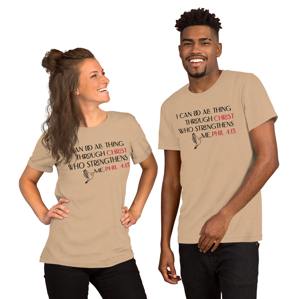 I Can Do All Things Through Christ Unisex Staple T-Shirt