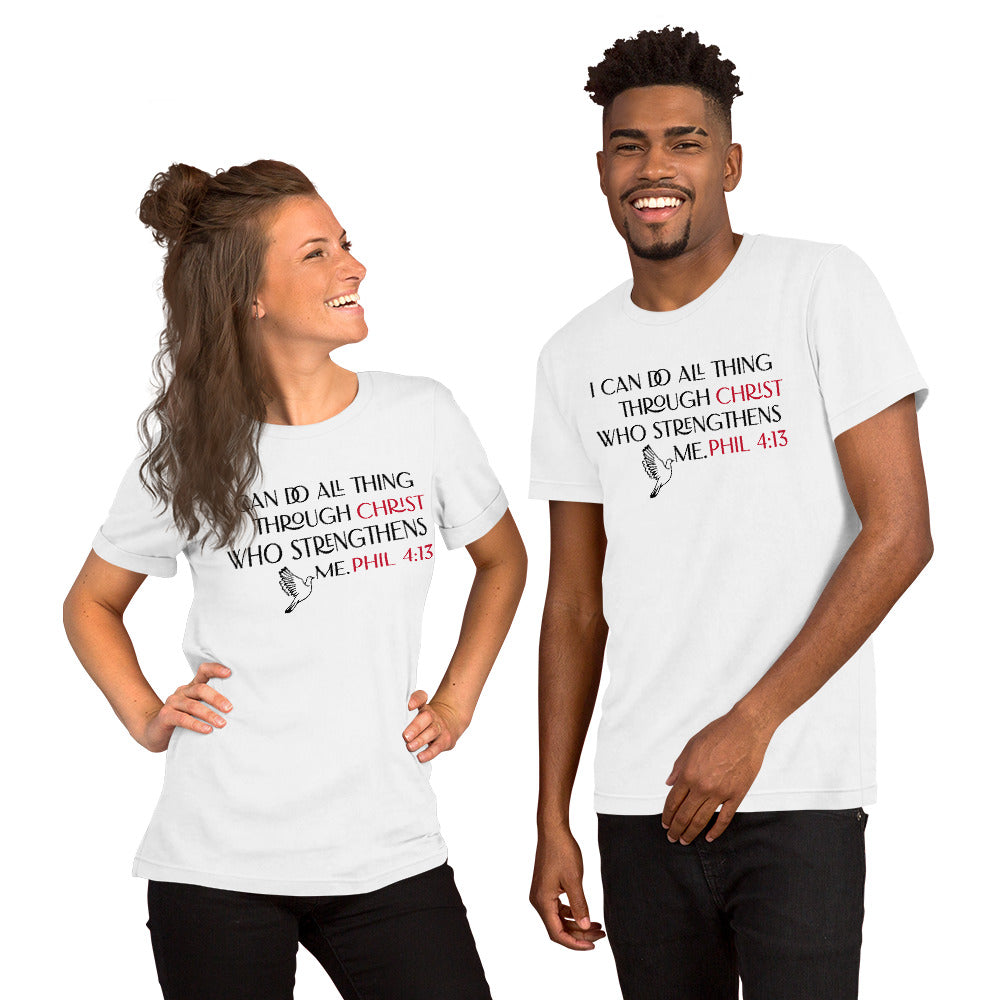 I Can Do All Things Through Christ Unisex Staple T-Shirt