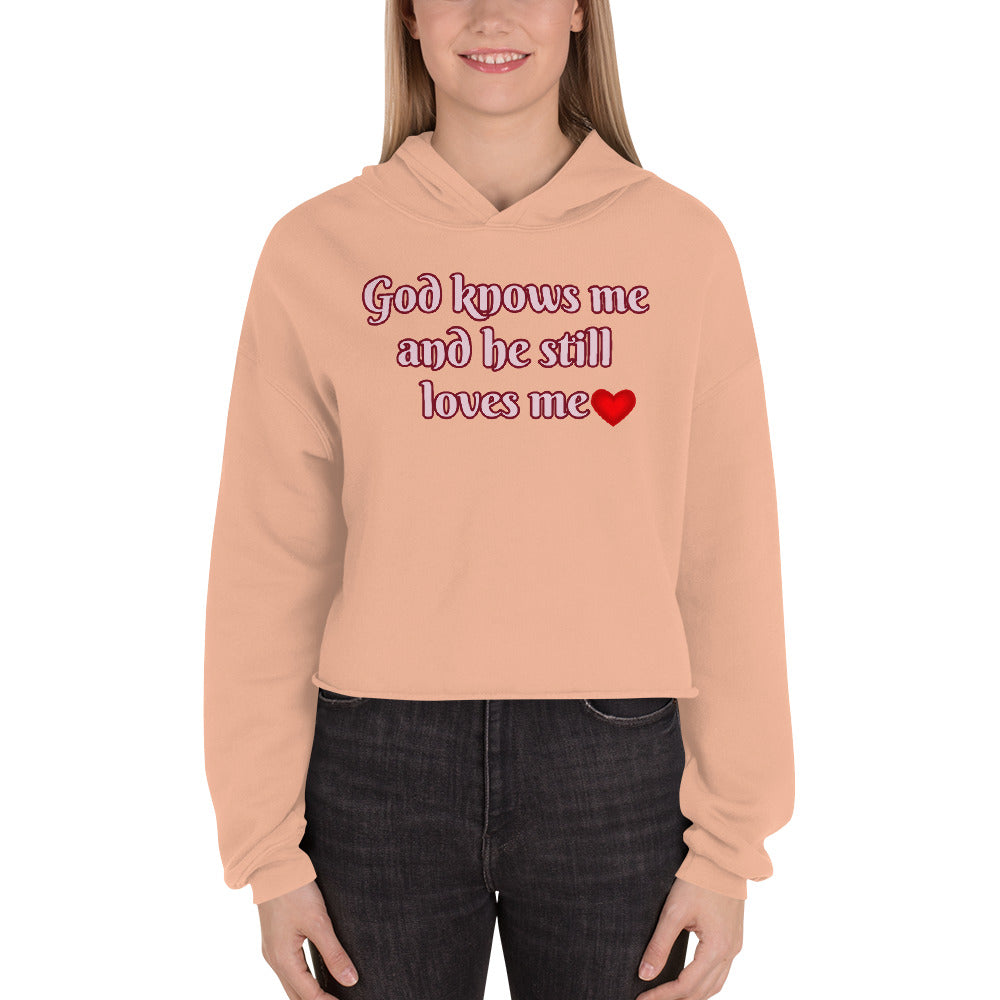 God Knows Me Women's Cropped Hoodie