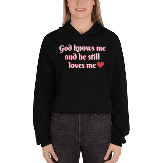God Knows Me Women's Cropped Hoodie